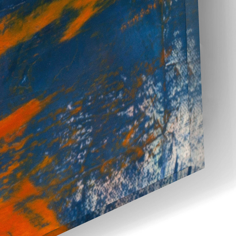 «Blue On Blue» par Patrick Dennis, H 12 po x l 12 po x P 0,13 po