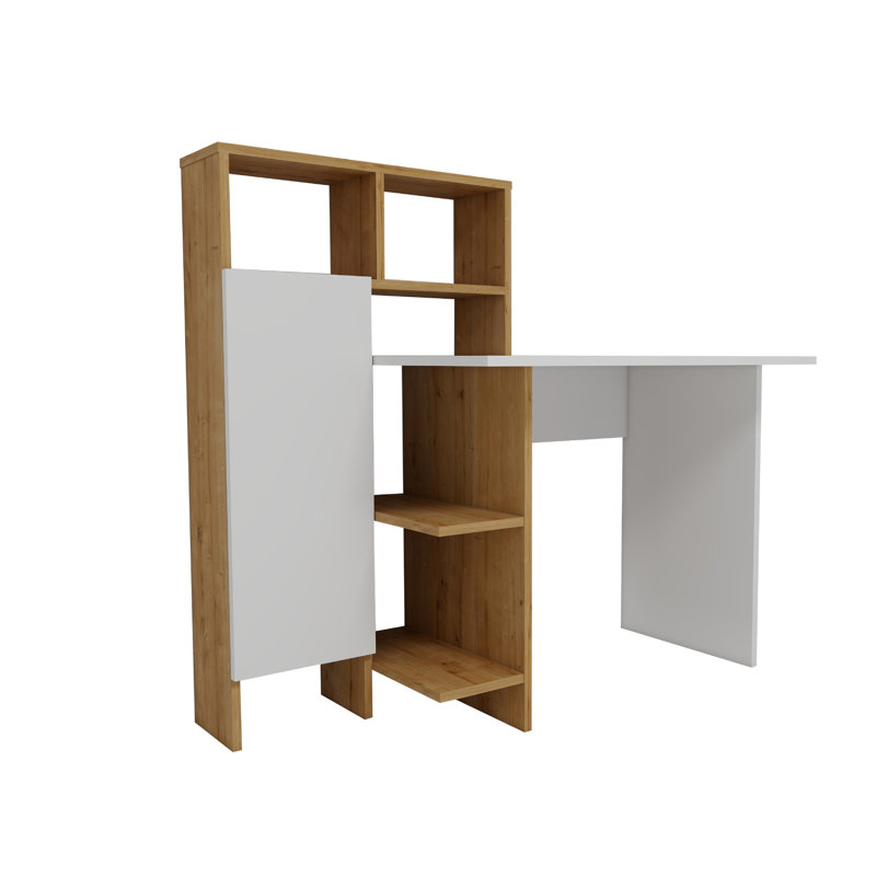 Computer Desk Eva-Jane, White/Brown