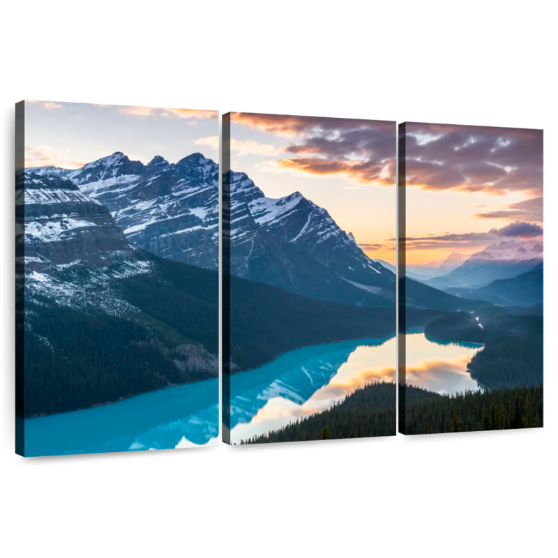 Paysage de montagne Alvord Peyto Lake, H 28 po x l 45 po