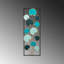 Accessoire mural en métal peint à la main 12,6 po x 35,4 po | 100% métal, épaisseur: 0,06 pouce | Variations de couleurs uniques, montage mural facile | Parfait pour la décoration intérieure et les intérieurs élégants