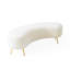 Kidney Upholstered Bench