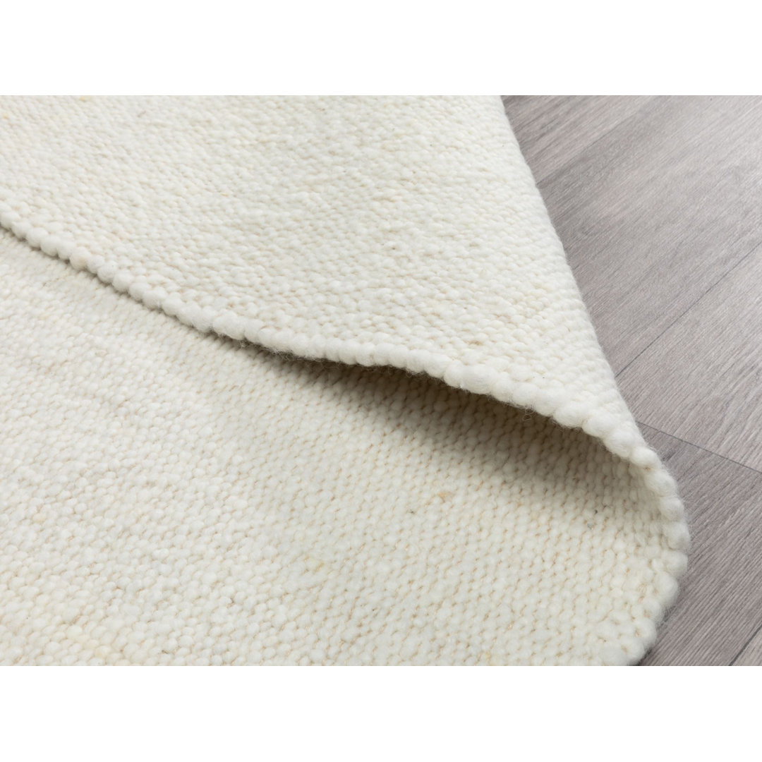 Teppich Malvern aus Schurwolle in Hellbeige