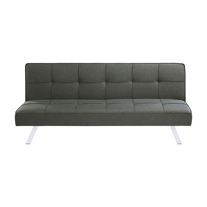 Willfred Upholstered 68.75 " Fabric Sofa Bed, Dark Gray Fabric