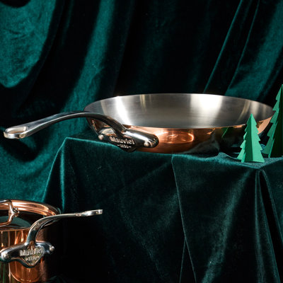 Mauviel 1830 M'150 S Frying Pan With Cast Stainless Steel Handle, 10.2-In