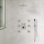 Système de douche thermostatique de plafond, ensemble de robinet de douche carré avec ensemble de pomme de douche et poignée de 12 pouces, ensemble de garniture de valve-79242910