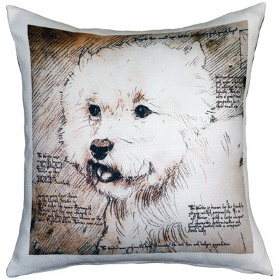 Westie Terrier Dog Indoor/Outdoor Throw Pillow
