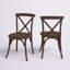 Arquit Stackable Cross-Back Wooden Bistro Chair-125324606-33388892
