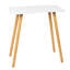 Bureau d'ordinateur blanc ergonomique moderne, spacieux, debout, ergonomique, debout, bureau d'étude, bureau d'étude moderne, bureau d'étude, petite table d'écriture pour étudiant, avec pieds en bois massif