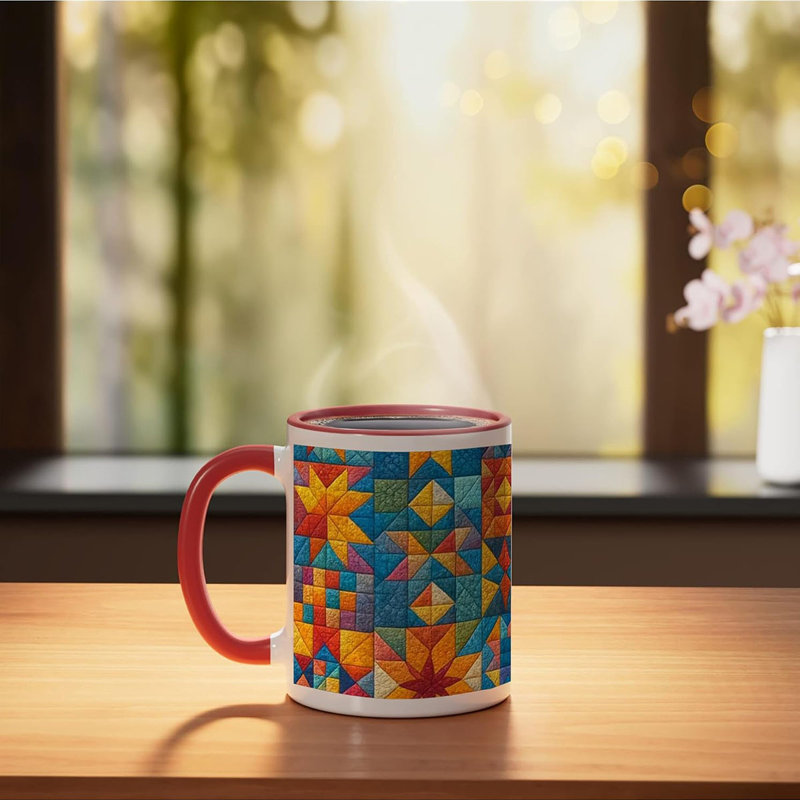 Ceramic Coffee Mug, Red