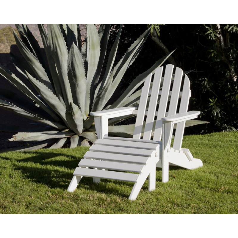 Ensemble Adirondack pliant POLYWOOD Classics 2 pièces, Blanc