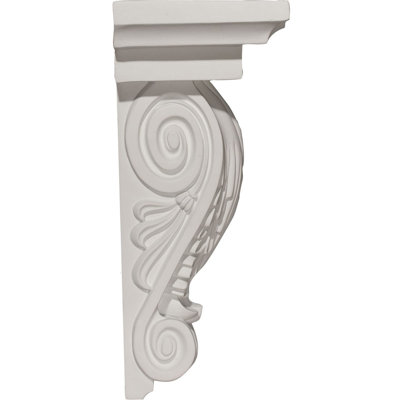 Endurathane Strasbourg Corbel, 11 5/8"W x 8 5/8"D x 20 1/4"H, Factory Primed