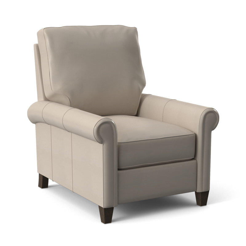 Haskins Recliner, Anilina Hunter Genuine Leather, Cobblestone, Manual