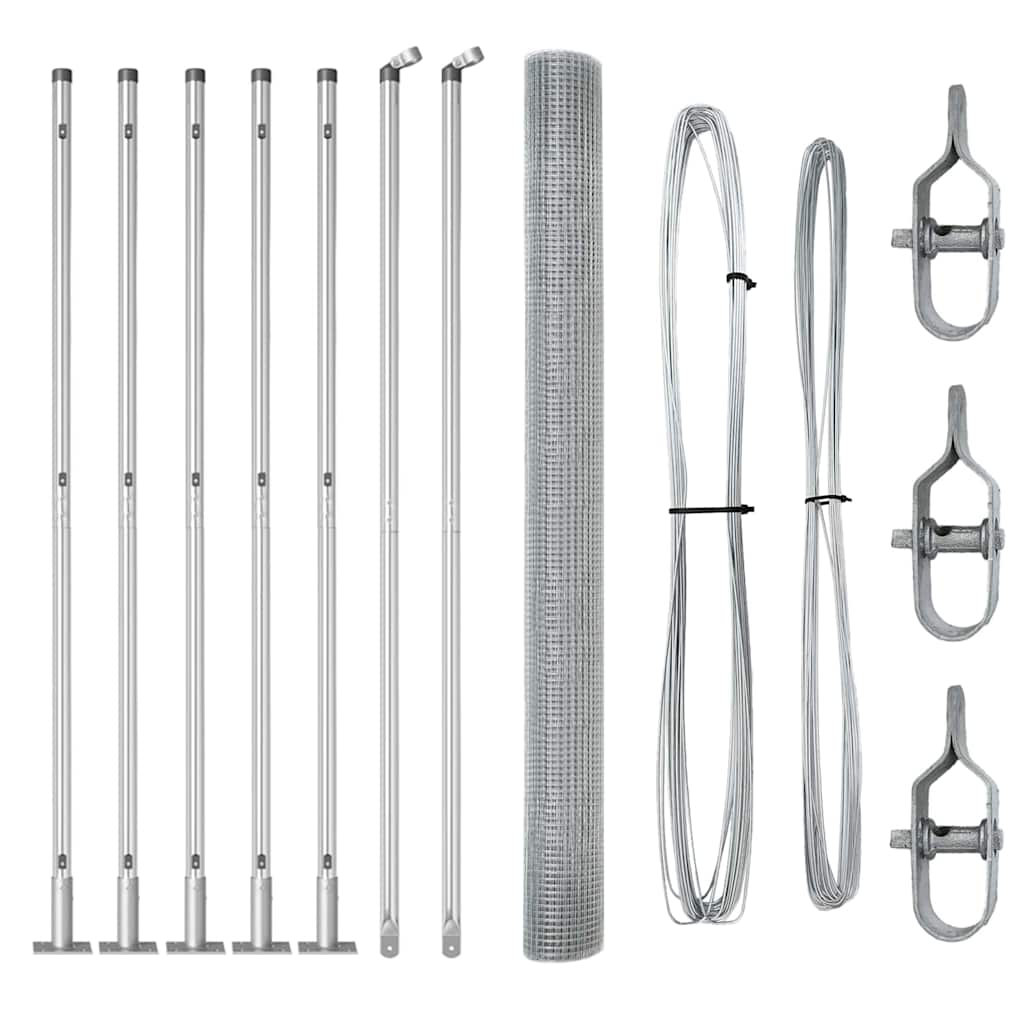 Vidaxl Fence With Posts Steel