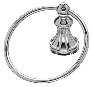 Hudson Bath  Towel Ring, Polished Chrome