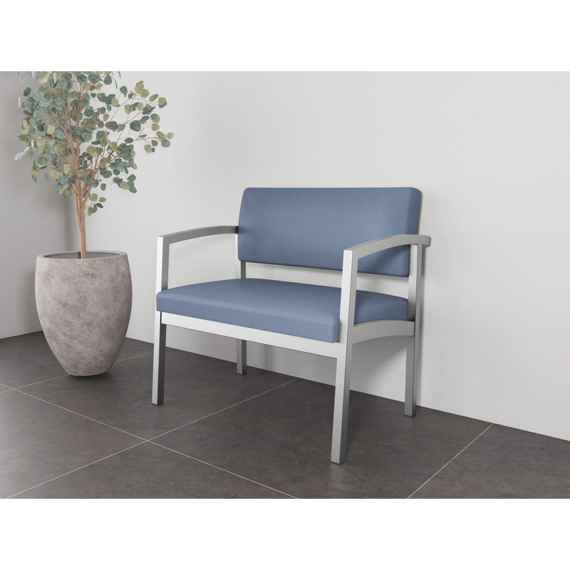 Chaise en acier Lenox, Argent, Fosse Sentry
