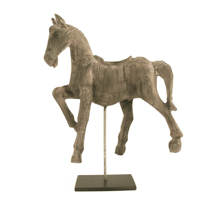 Resin Horse In Stand