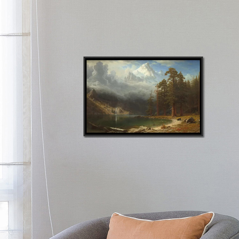 «Mount Corcoran, c.1876-77» par Albert Bierstadt - reproduction d'art sur toile tendue, H 18 po x l 26 po x P 1,5 po, Non mat