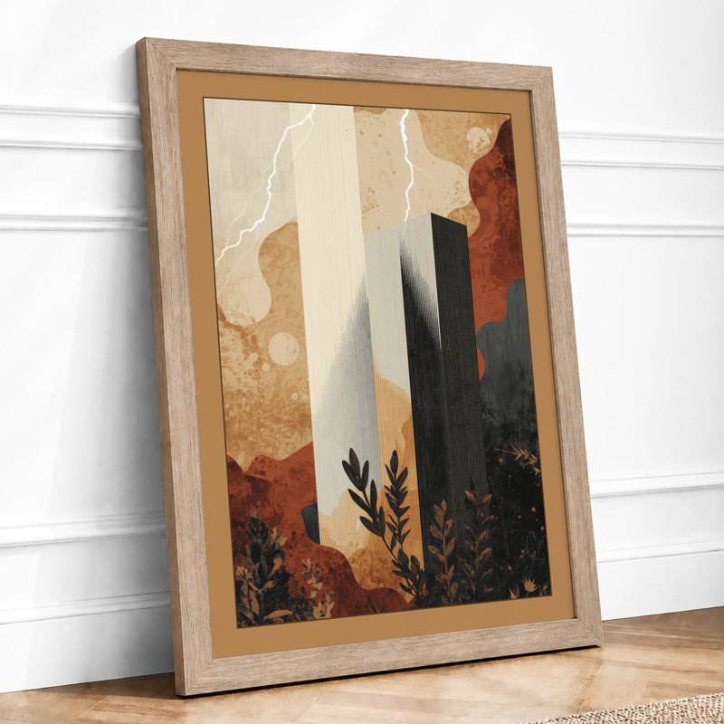 Geometry And Decay Eclectic - Print, A2 - 59.4 x 42.0 cm, Oak