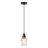4.5"W 1-Light Oppice Glass and Metal Pendant