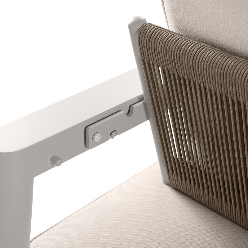 Canapé d'extérieur 89 po Fairmont, Cream Beige, Cream Beige