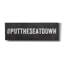 «Put The Seat Down» par Linda Woods, art mural sur toile-976755392