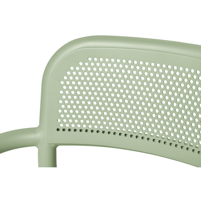 Toni Bistreau Outdoor Bistro Table Set With Armchairs, Mist Green