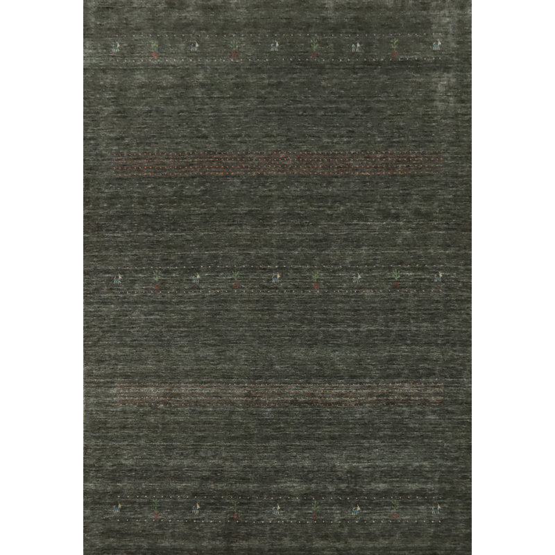 Wool Gabbeh Style Indian Area Rug 9x11