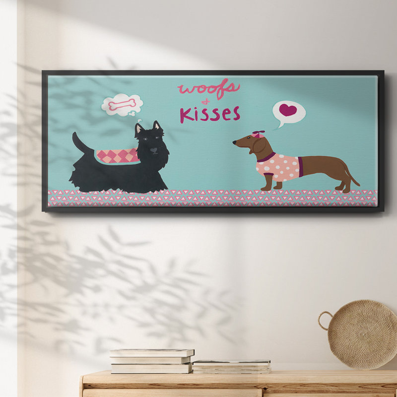 Collection Valendogs, toile C encadrée, H 12 po x l 30 po