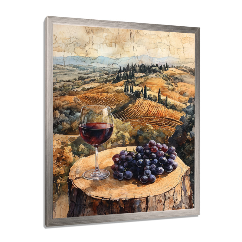 Naccarato II - paysages, impressions sur toile, H 40 po x l 30 po, Reproduction encadrée d'une seule photo, Argent argent