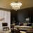 Modern Crystal Ceiling Light With Remote Control