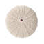 Pouf rond en coton Bordeaux, beige