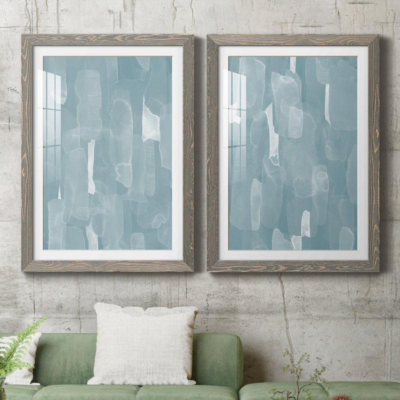 Impression encadrée Smoke Stack IPremium - prête à être suspendue, H 31,5 po x l 47 po x P 1,5 po, Cadre en papier gris