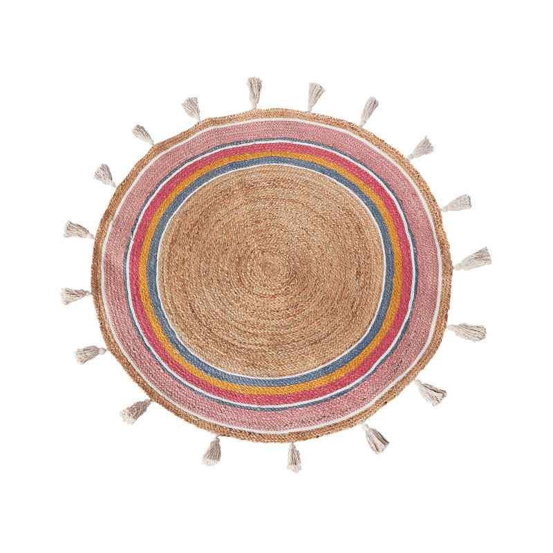Round Millersburg Striped Hand Tufted 120cm X 120cm Area Rug