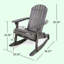 Chaise à bascule Malibu Adirondack