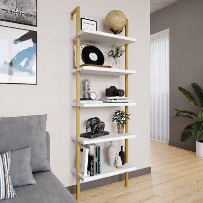 Amesha 183cm H x 60cm W Steel Standard Bookcase