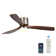 52 In. Wood Indoor Black Ceiling Fan With Dimmer Led Light And Dc Reversible And App/Remote Control And Memory Function