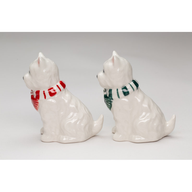 Christmas Westie Salt and Pepper