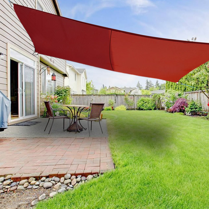 Dunnom 5m x 4m Rectangular Shade Sail, Terracotta