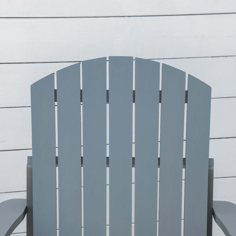 Fauteuil Adirondack Outsunny, Gris