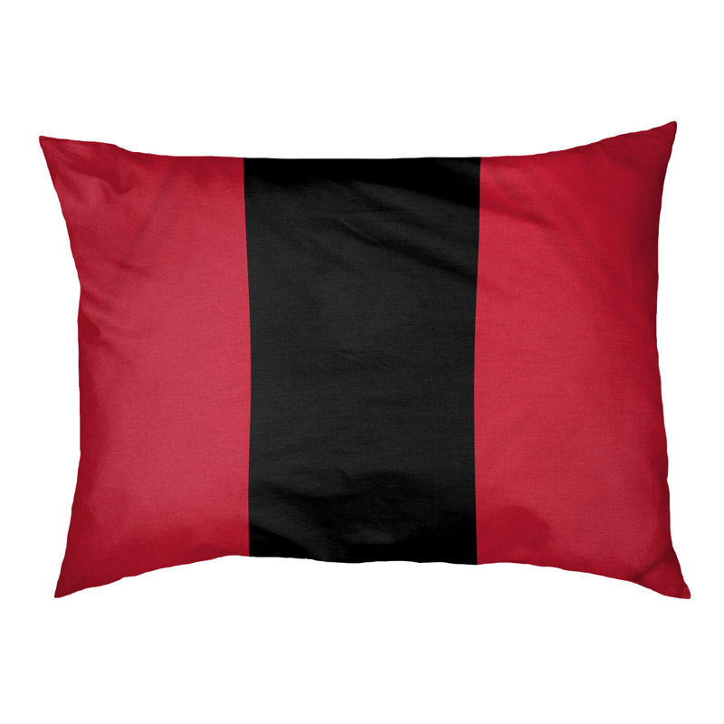Coussin pour chien Denver, Rouge / noir / rouge, Très grand (l 50 po x P 40 po x H 7 po)