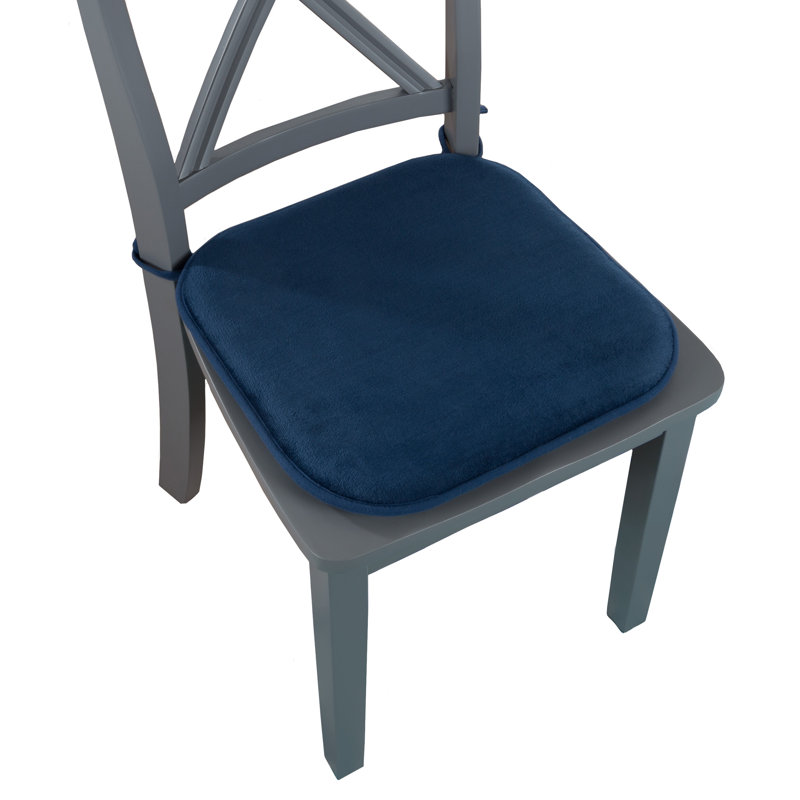 Outdoor 1'' Dining Chair Seat Cushion, Navy
