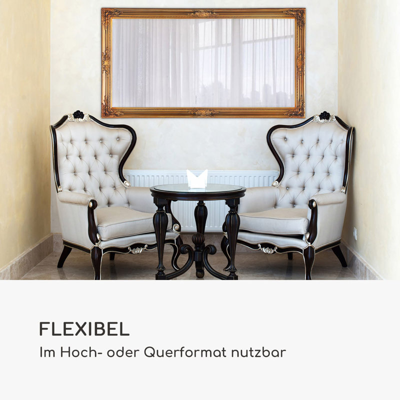 Solid Wood Rectangle Wall Mirror