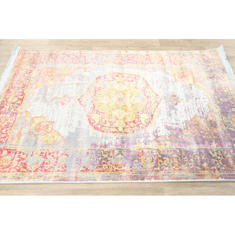 Oriental Indoor Rug, Rectangle 3'11" x 5'7"