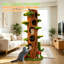 Grand arbre à chat, arbre à chat à plusieurs trous avec perchoirs à gratter en sisal, grand arbre à chat à thème nature pour chatons et toutes les races de chat