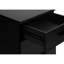 Contenant classeur noir stratifié, pour armoire de bureau en stratifié, avec tiroirs de rangement adéquats