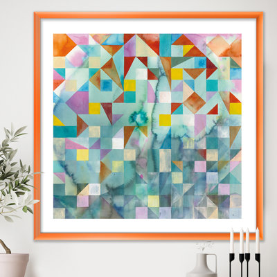 « modern patchwork »-cadre photo imprimé sur toile