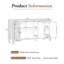 Buffet 60 po en bois American Design avec placage en bois massif-116970456