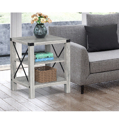Table de bout avec rangement Levinia