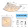 Modern Gold Ceiling Light with Square Curving Shade Dimmable