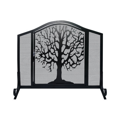 Analeia 43" 3-Panel Iron Fire Screen